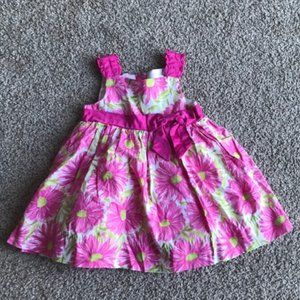 Camilla Pink Floral Girl Dress 12M
